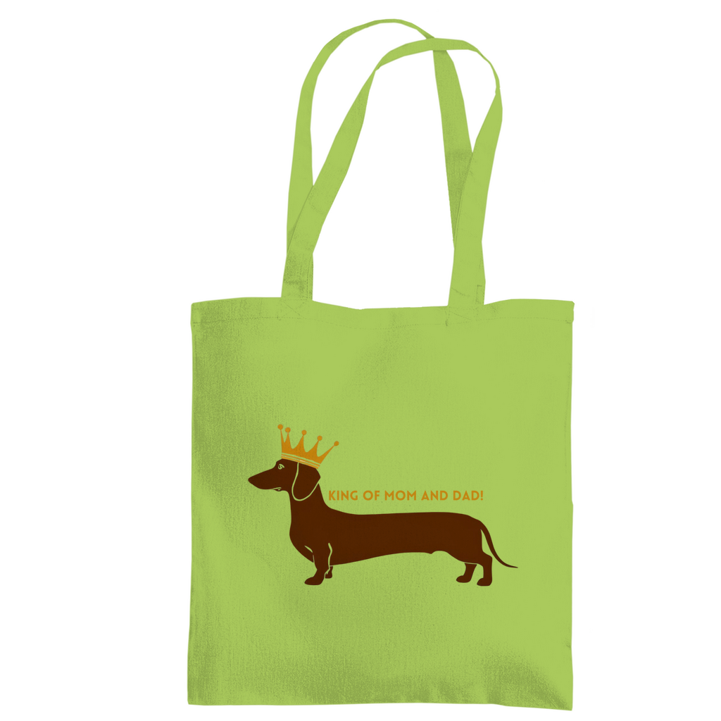 Tote Bag mit Dackel King Print - Tragetasche