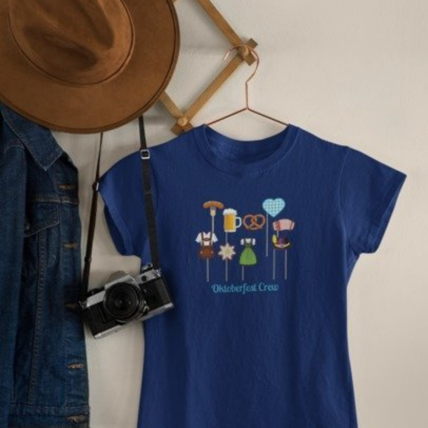 Oversize T-Shirt Unisex für die Wiesn - Oktoberfest Crew Shirt