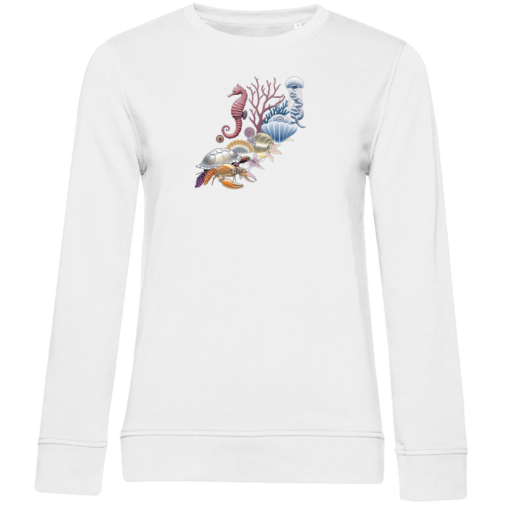 Damen Sweatshirt weiss