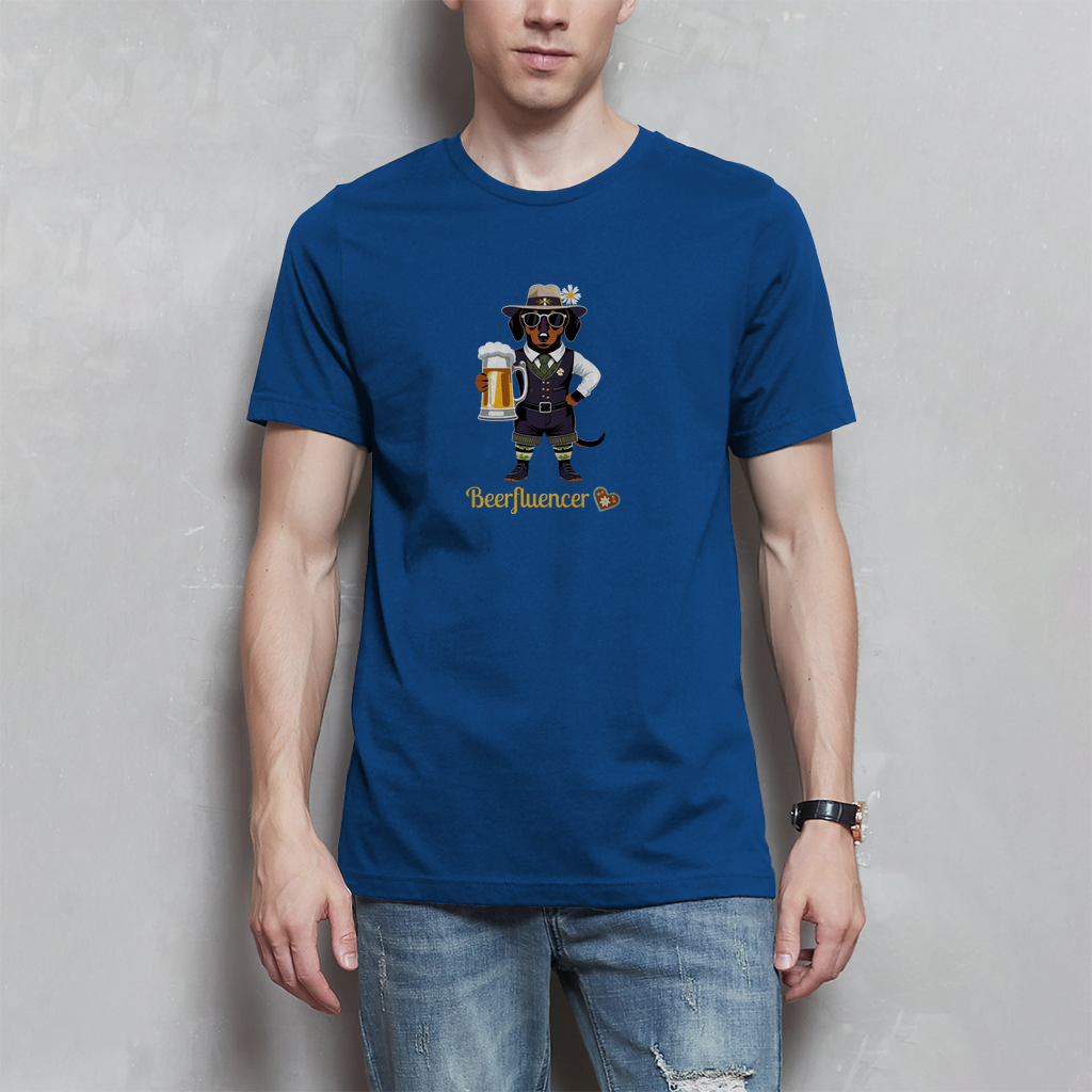 Männer Wiesn T-Shirt mit lustigem Spruch "Beerfluencer"