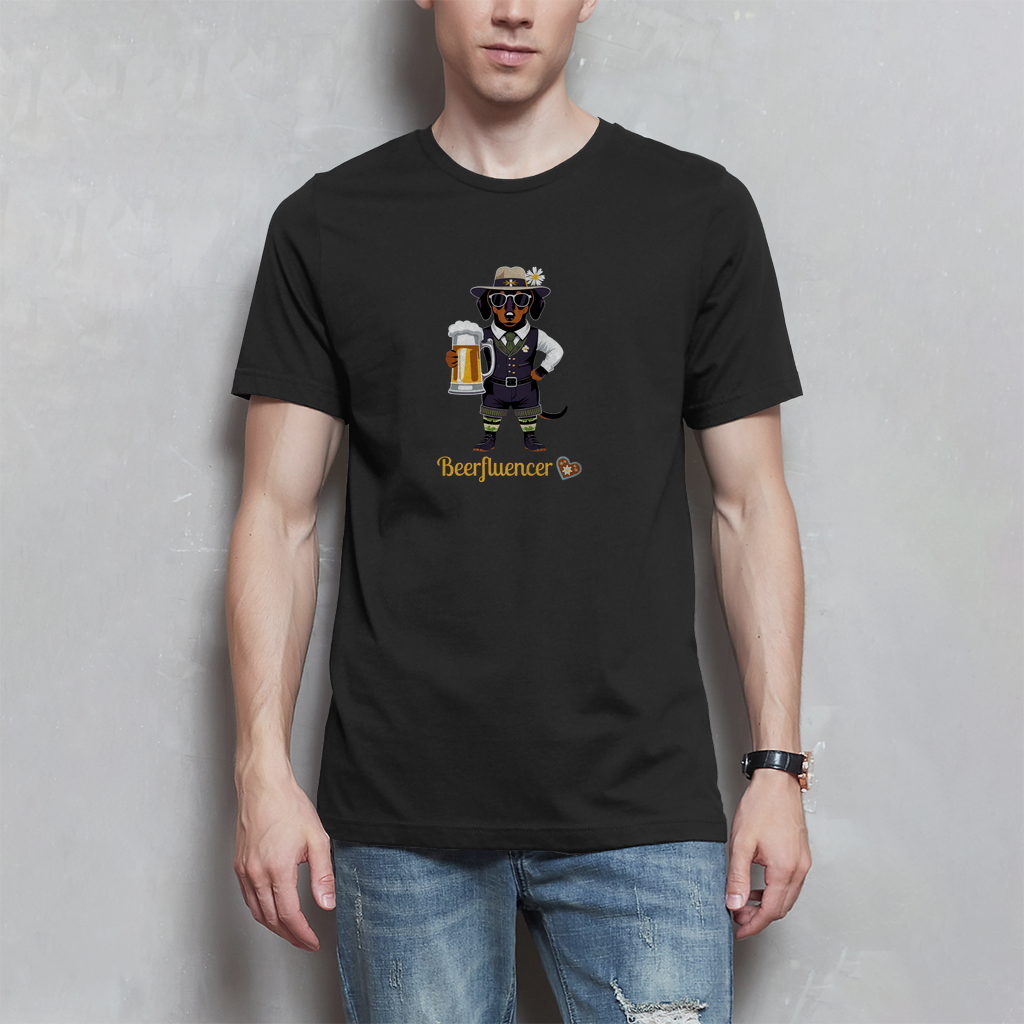Männer Wiesn T-Shirt mit lustigem Spruch "Beerfluencer"