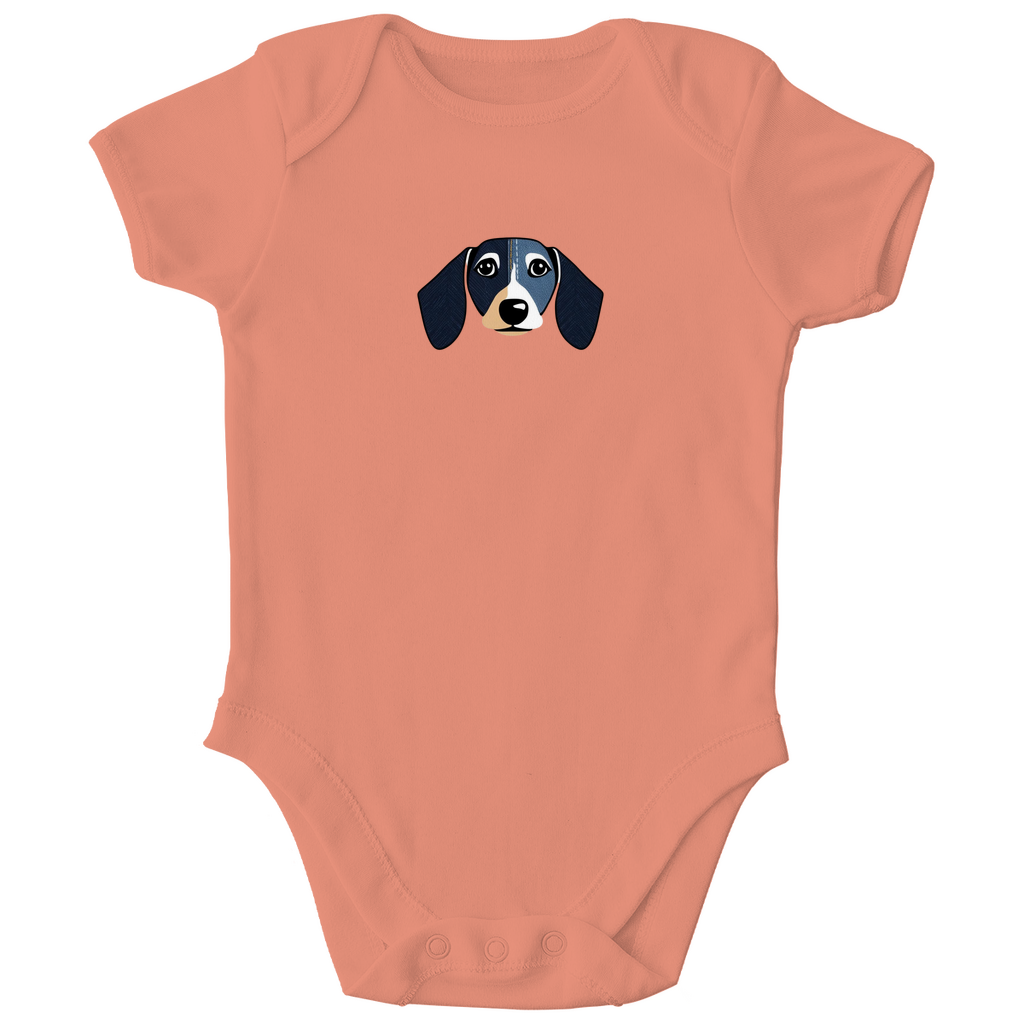Baby Bio Body mit Dackel Motiv als Geschenkidee