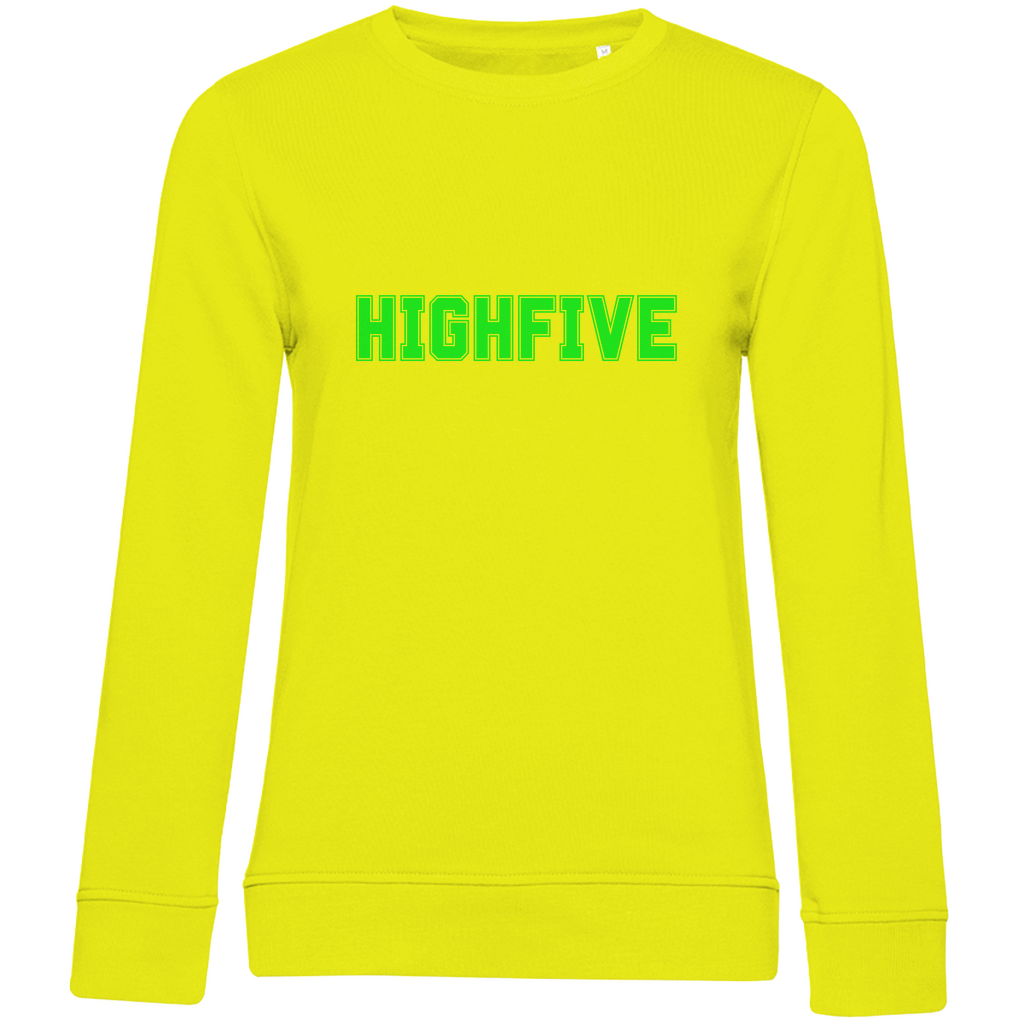 Damen Sweatshirt lustigem Spruch "Highfive"