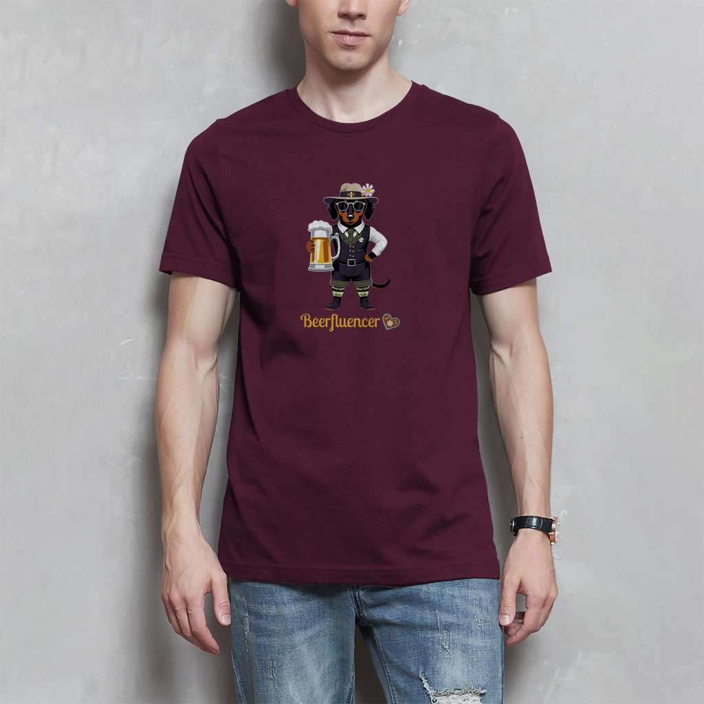 Männer Wiesn T-Shirt mit lustigem Spruch "Beerfluencer"