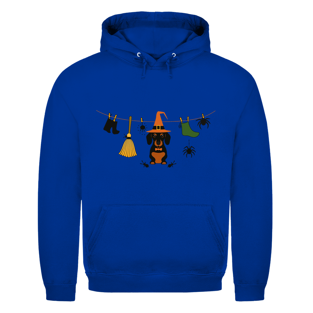 Unisex Hoodie mit schaurig lustiger Halloween Wäscheleine