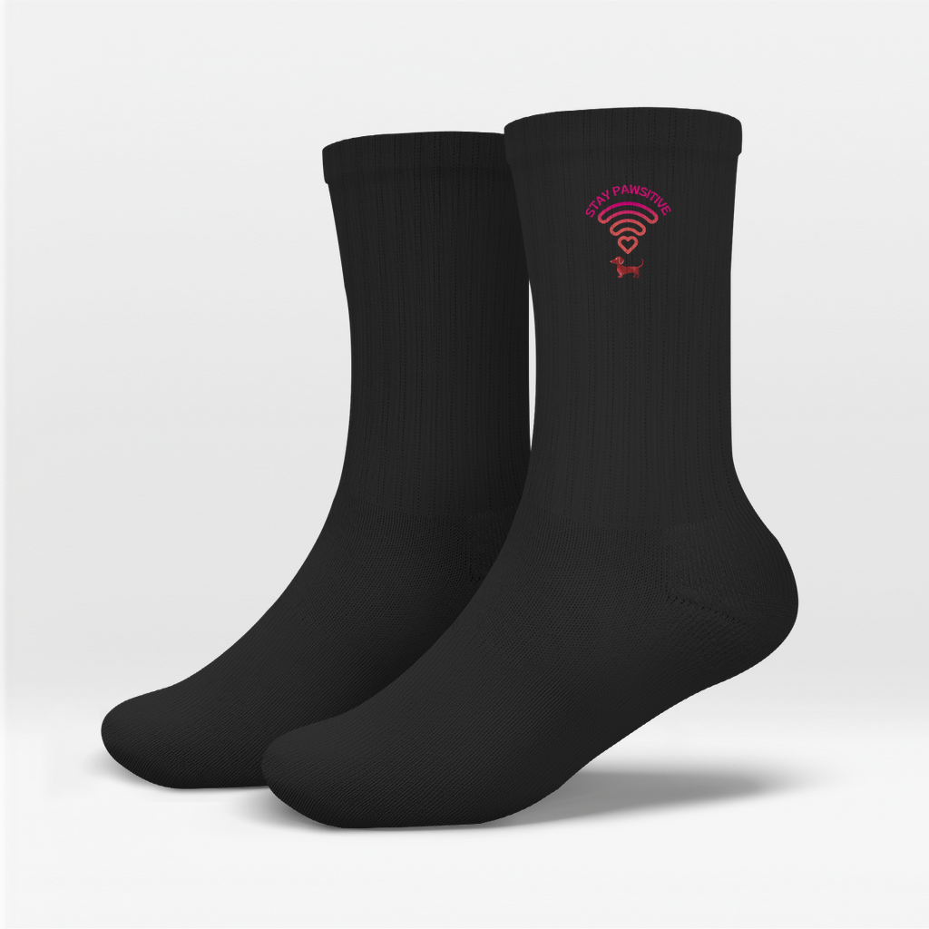Socken mit Dackel WIFI Icon als Dackel Vibes Geschenk