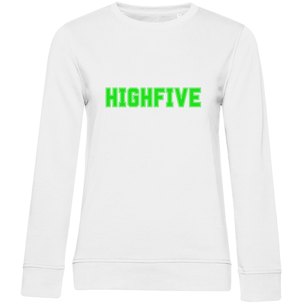 Damen Sweatshirt lustigem Spruch "Highfive"