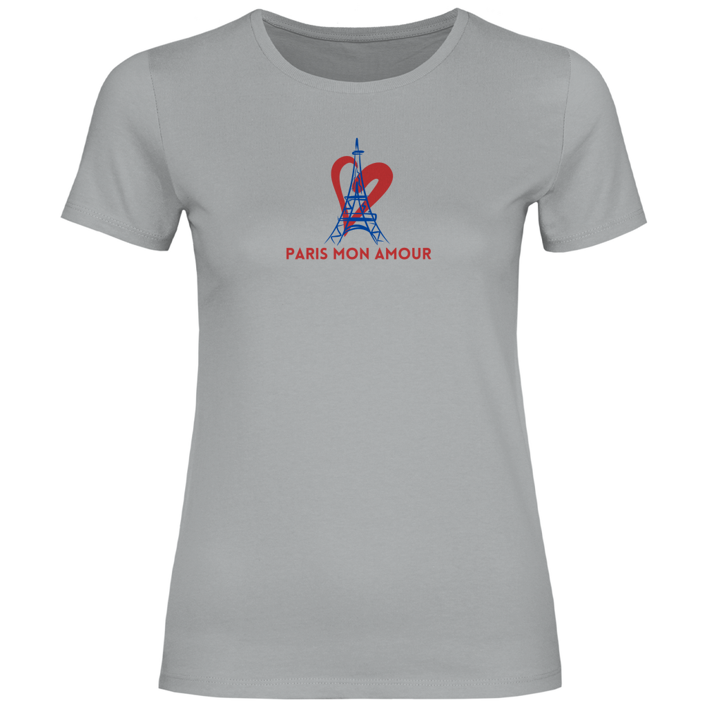 T-Shirt mit Paris Zitat grau