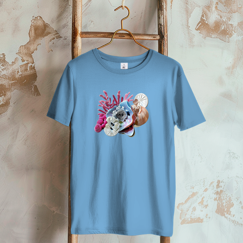 Damen T-Shirt maritim hellblau