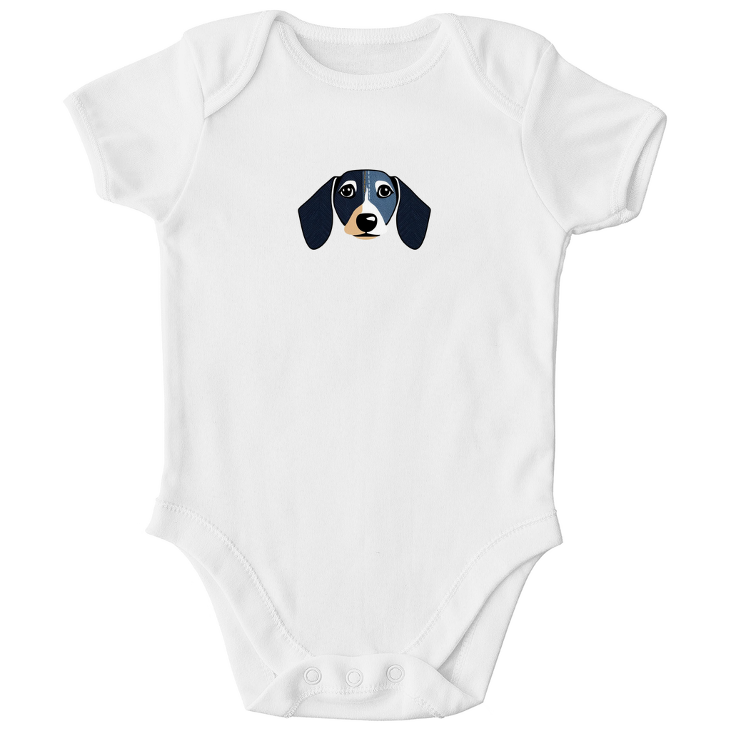 Baby Bio Body mit Dackel Motiv als Geschenkidee