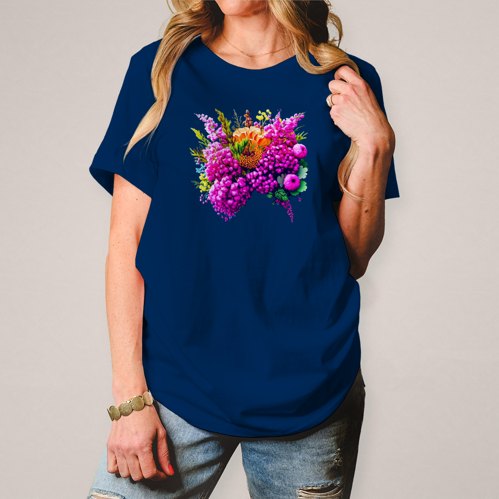 Women's T-shirt with unique floral print