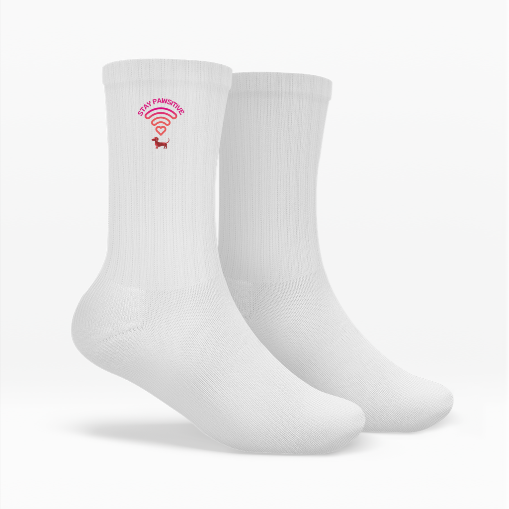 Socken mit Dackel WIFI Icon als Dackel Vibes Geschenk