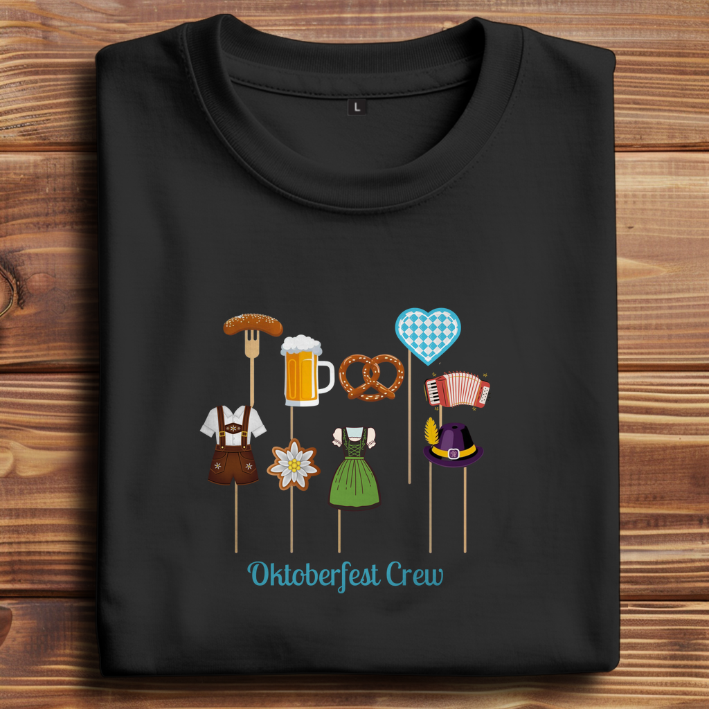 Oversize T-Shirt Unisex für die Wiesn - Oktoberfest Crew Shirt