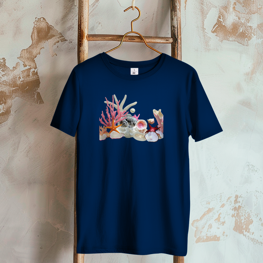 Damen T-Shirt maritim marine