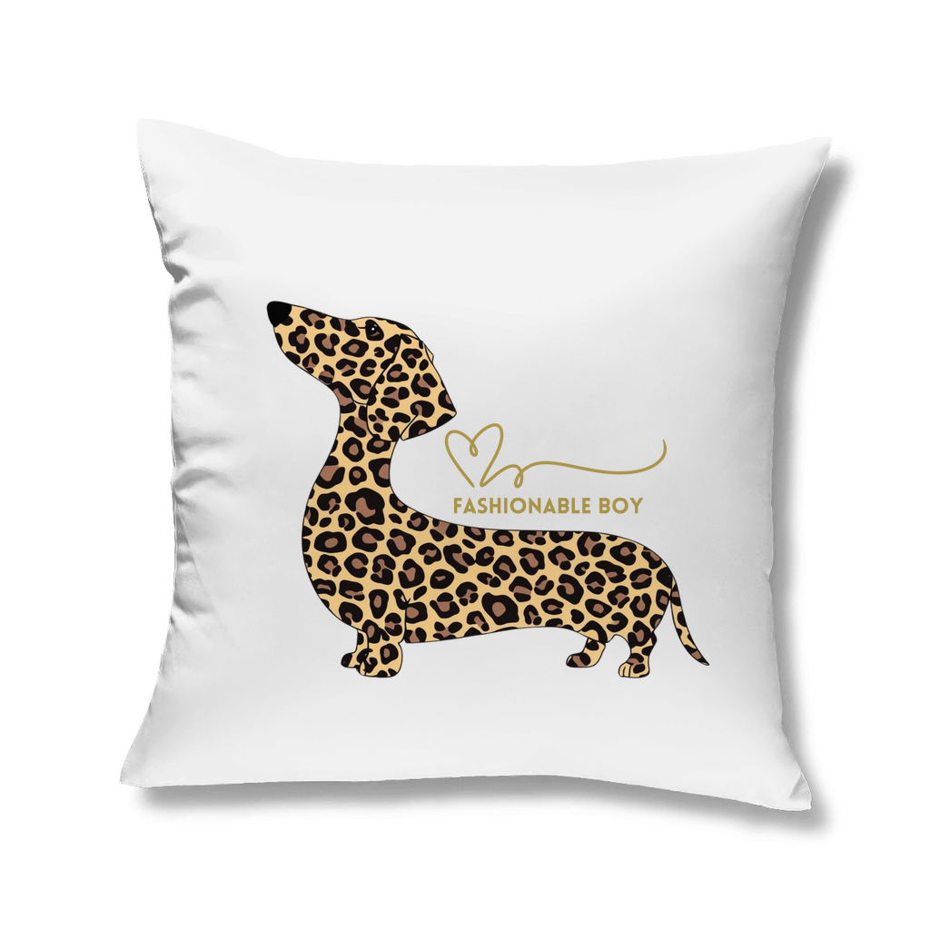 Home Deko Zierkissen mit Leo Fashion Dackel Print Motiv
