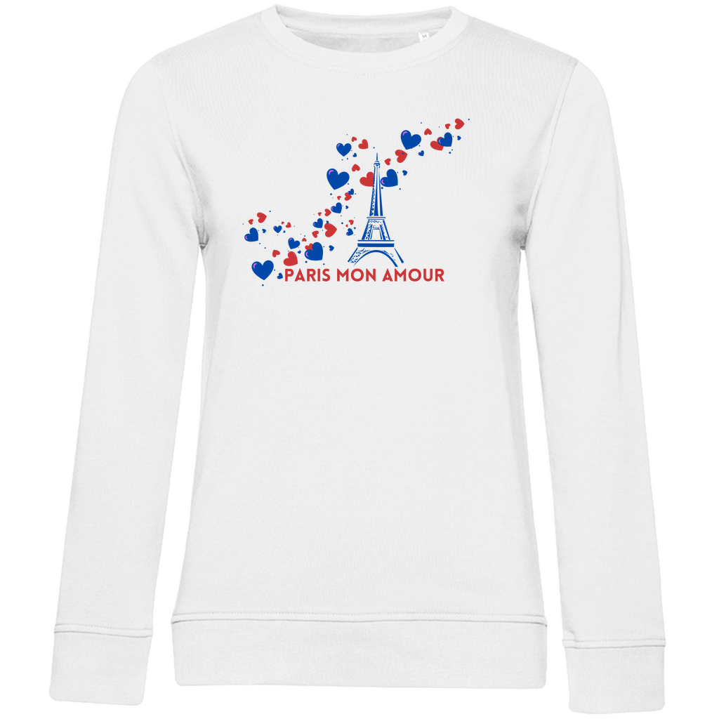 Sudadera de mujer de moda con estampado "paris mon amour"