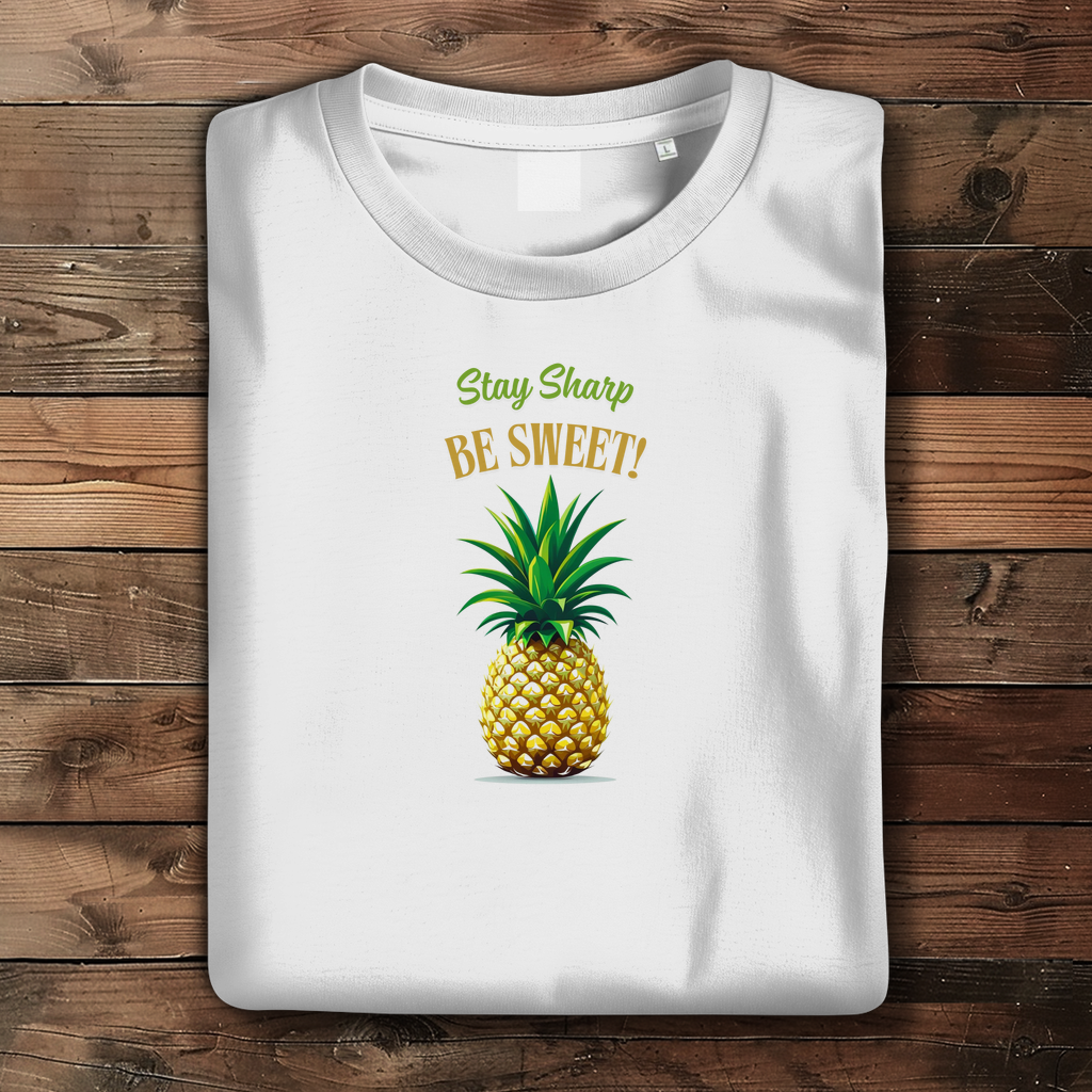 Damen Premium Bio T-Shirt mit Pineapple Statement Motiv