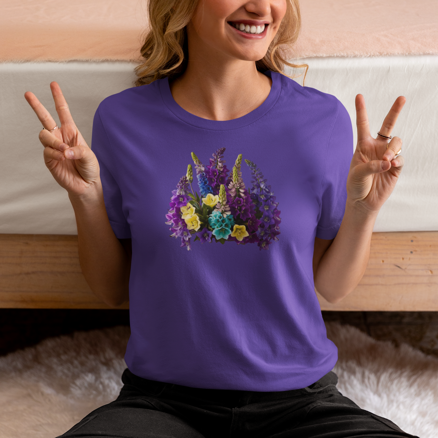Women's T-shirt with floral print