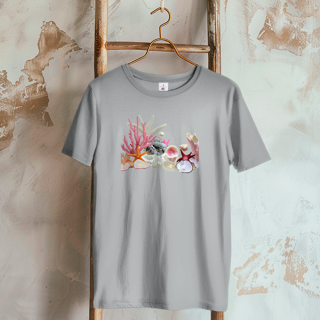 Damen T-Shirt maritim grau