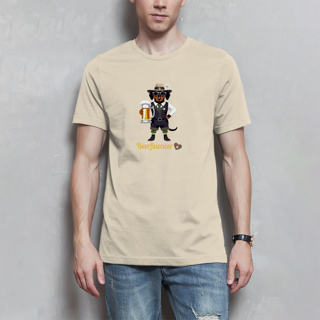 Männer Wiesn T-Shirt mit lustigem Spruch "Beerfluencer"