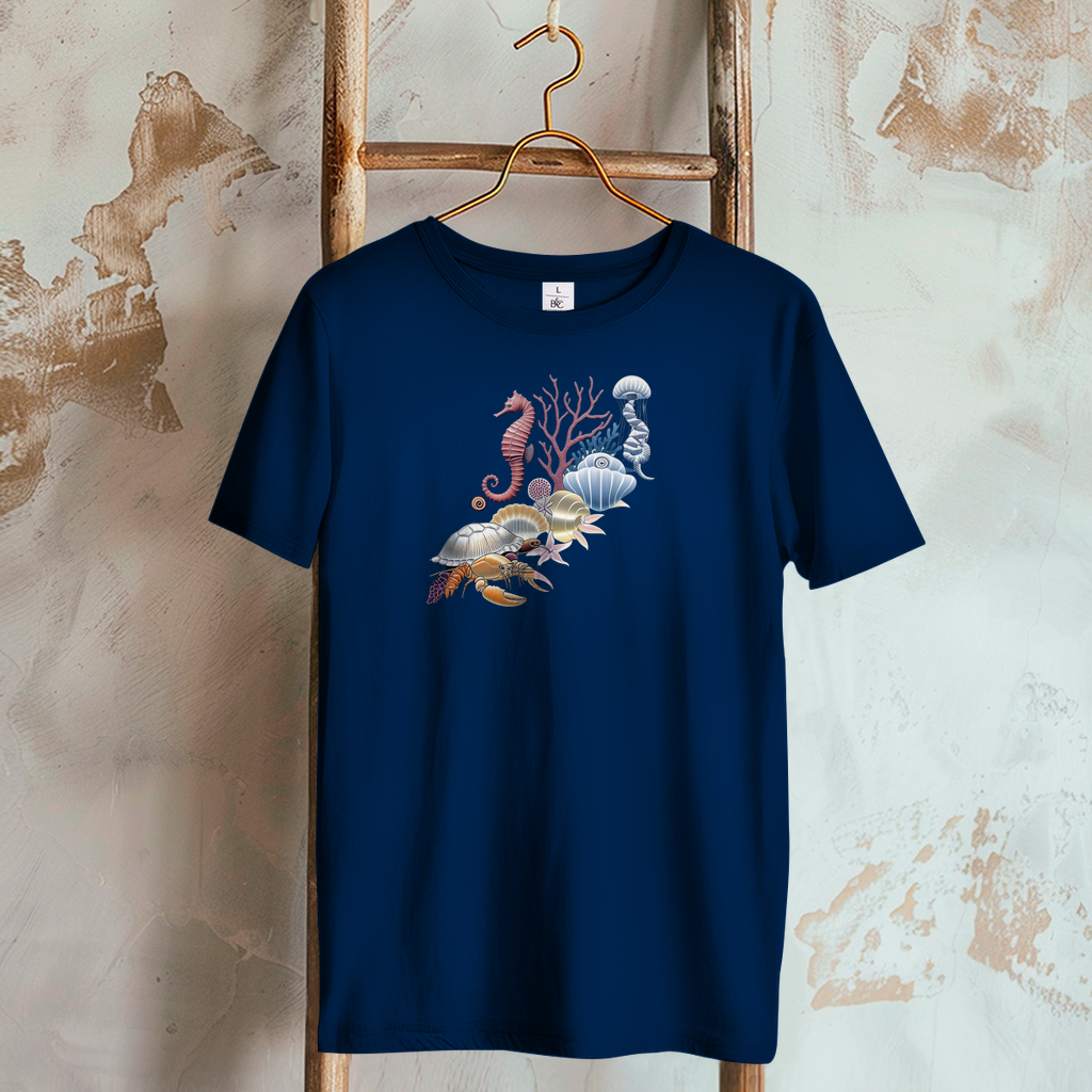 Damen T-Shirt Vitamin Sea marine