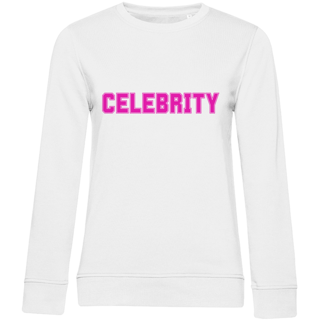 Damen College Sweatshirt mit Statement "Celebrity"