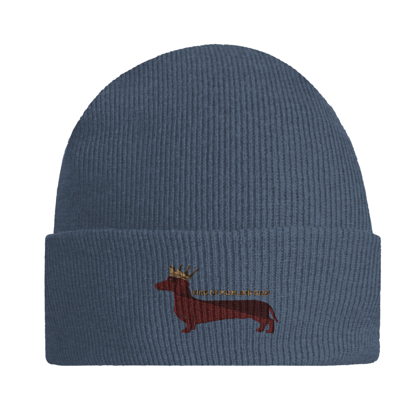 Hipster Beanie in Frühjahrsfarben - Mütze mit Umschlag als Geschenk für Dackel Fans und Liebhaber