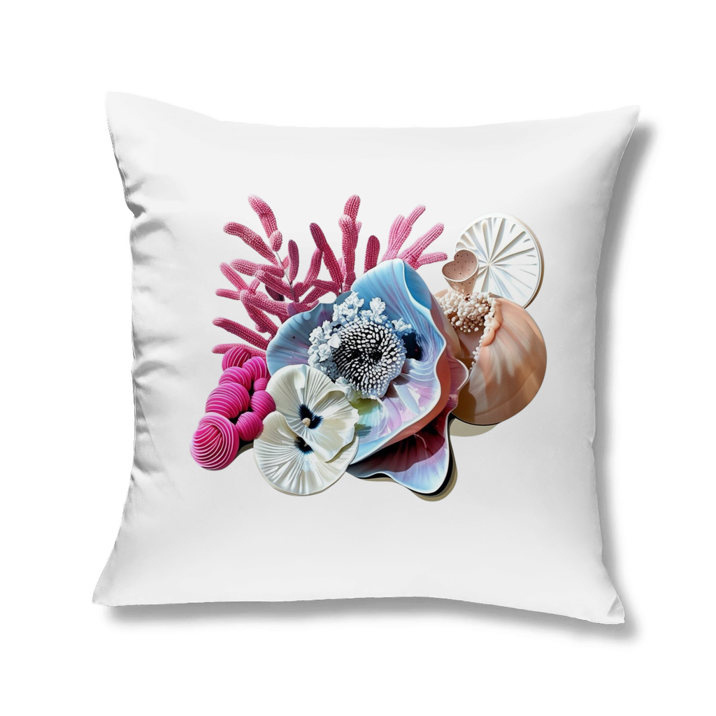 Kissen mit dekorativem Vitamin Sea Print Design- Korallen & Muscheln