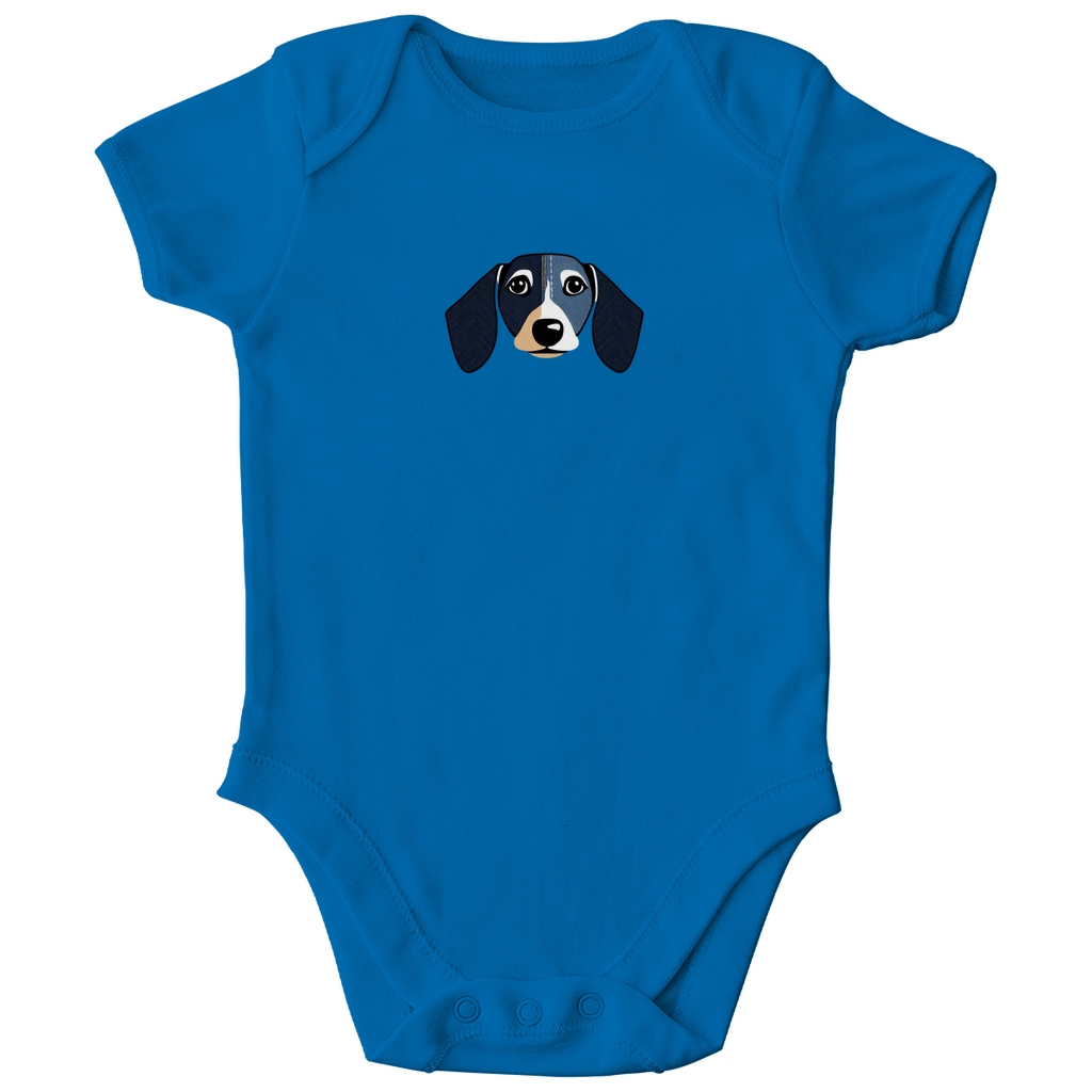 Baby Bio Body mit Dackel Motiv als Geschenkidee