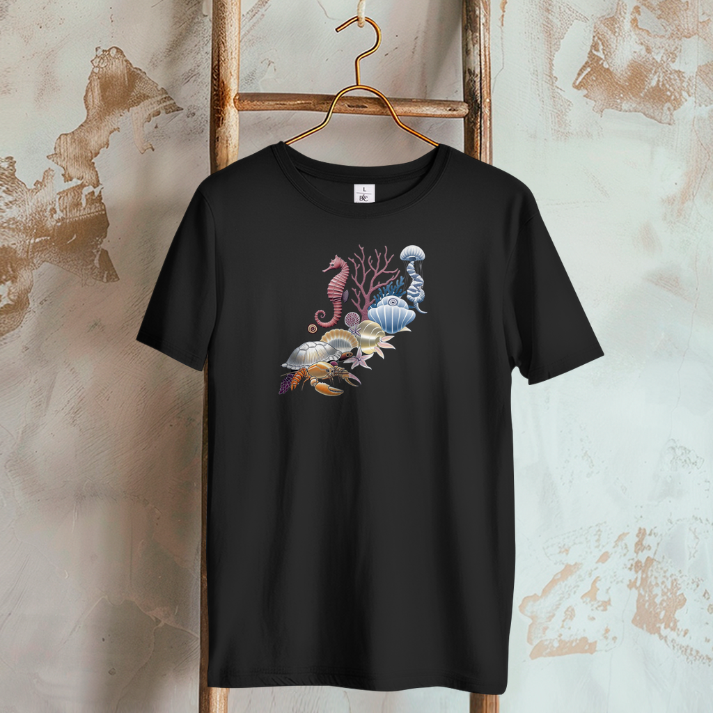 Damen T-Shirt Vitamin Sea schwarz