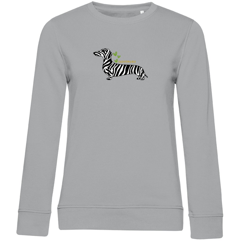 Dackel Premium Bio Sweatshirt mit Dackel Fashion Print