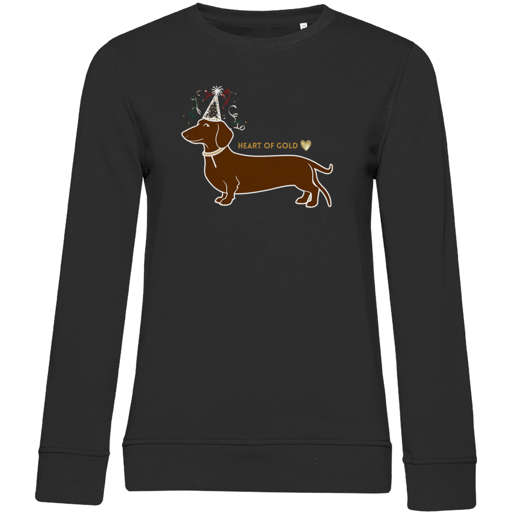 Sweatshirt anthrazit mit dackel print