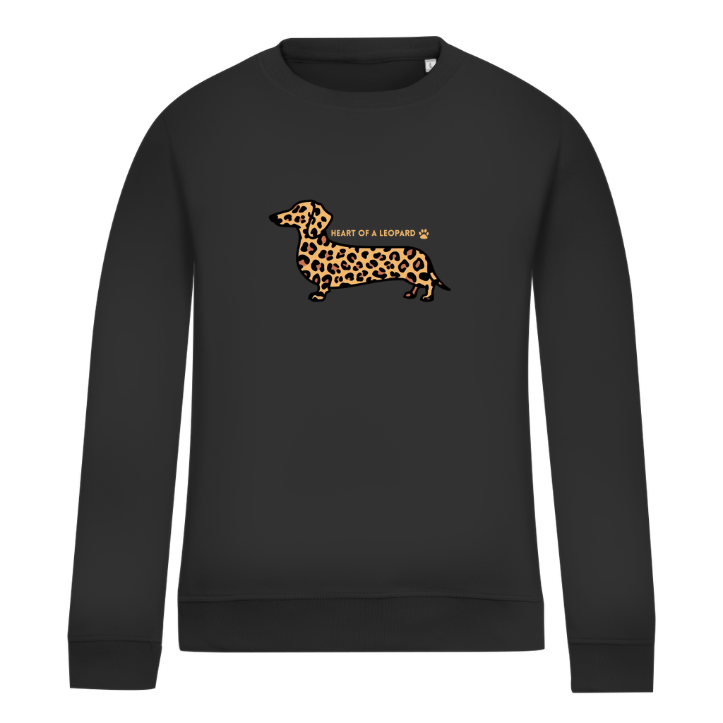 Damen Sweatshirt HEART OF A LEOPARD DACKEL