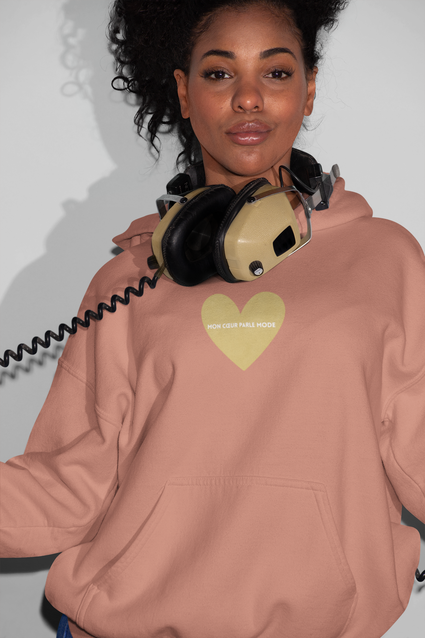 Organic Hoodie mit Herz Print - tolle Passform & Öko Tex 100