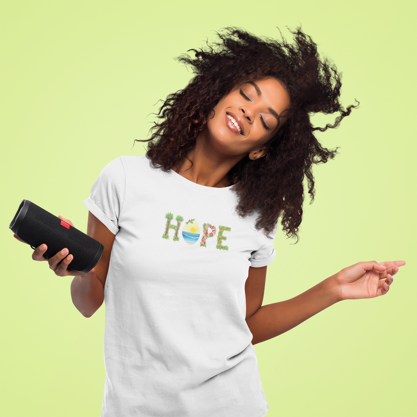 Damen T-Shirt Boho Style & HOPE print