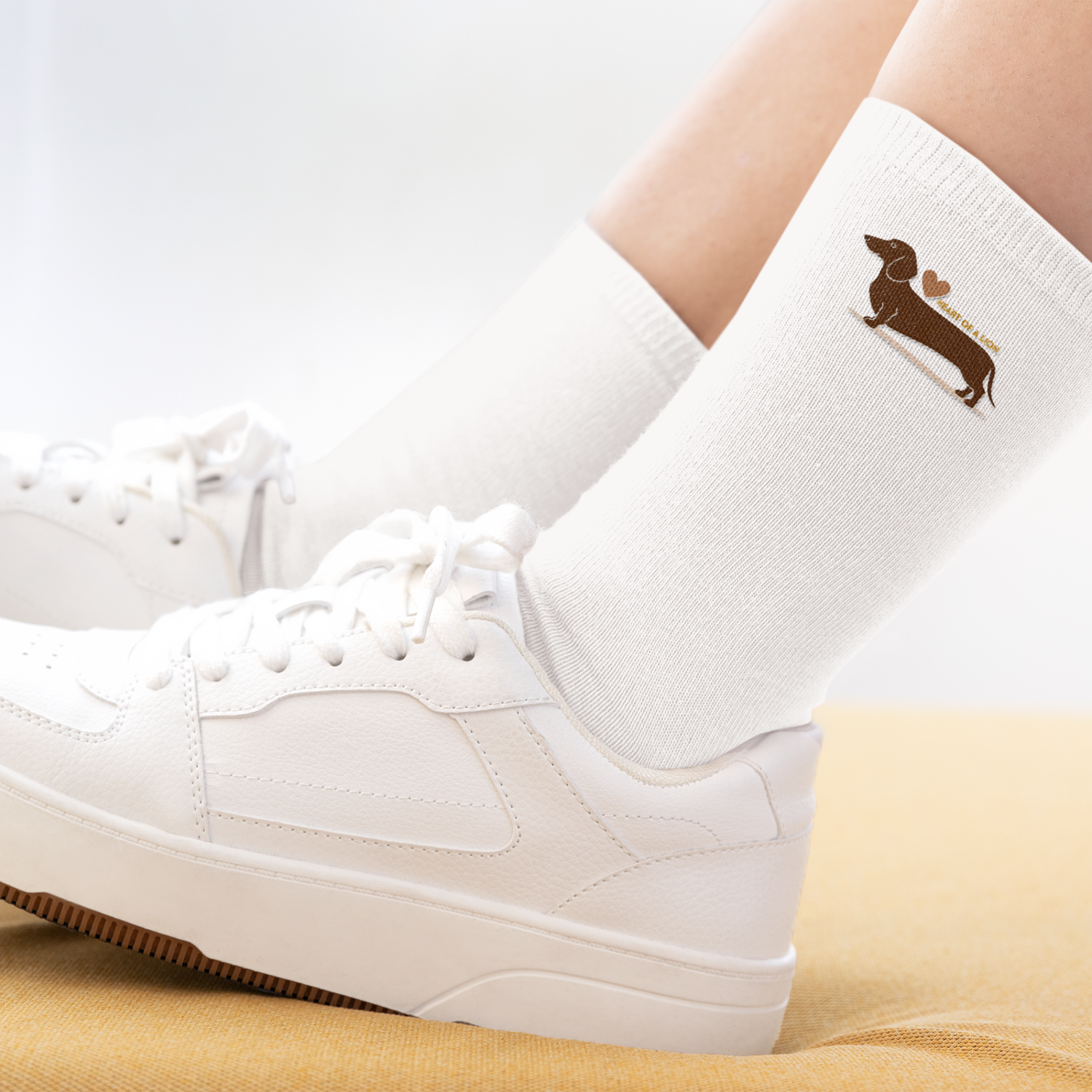 Dackel Socken - Unisex Crew Socken