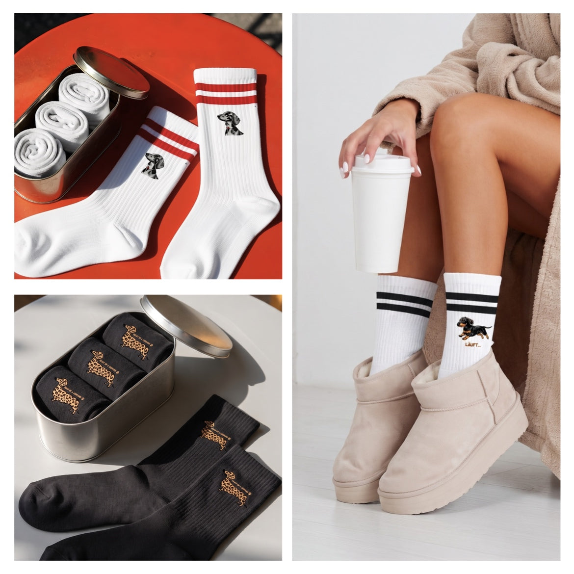 🧦 GLAM ART - Unisex Crew Socken