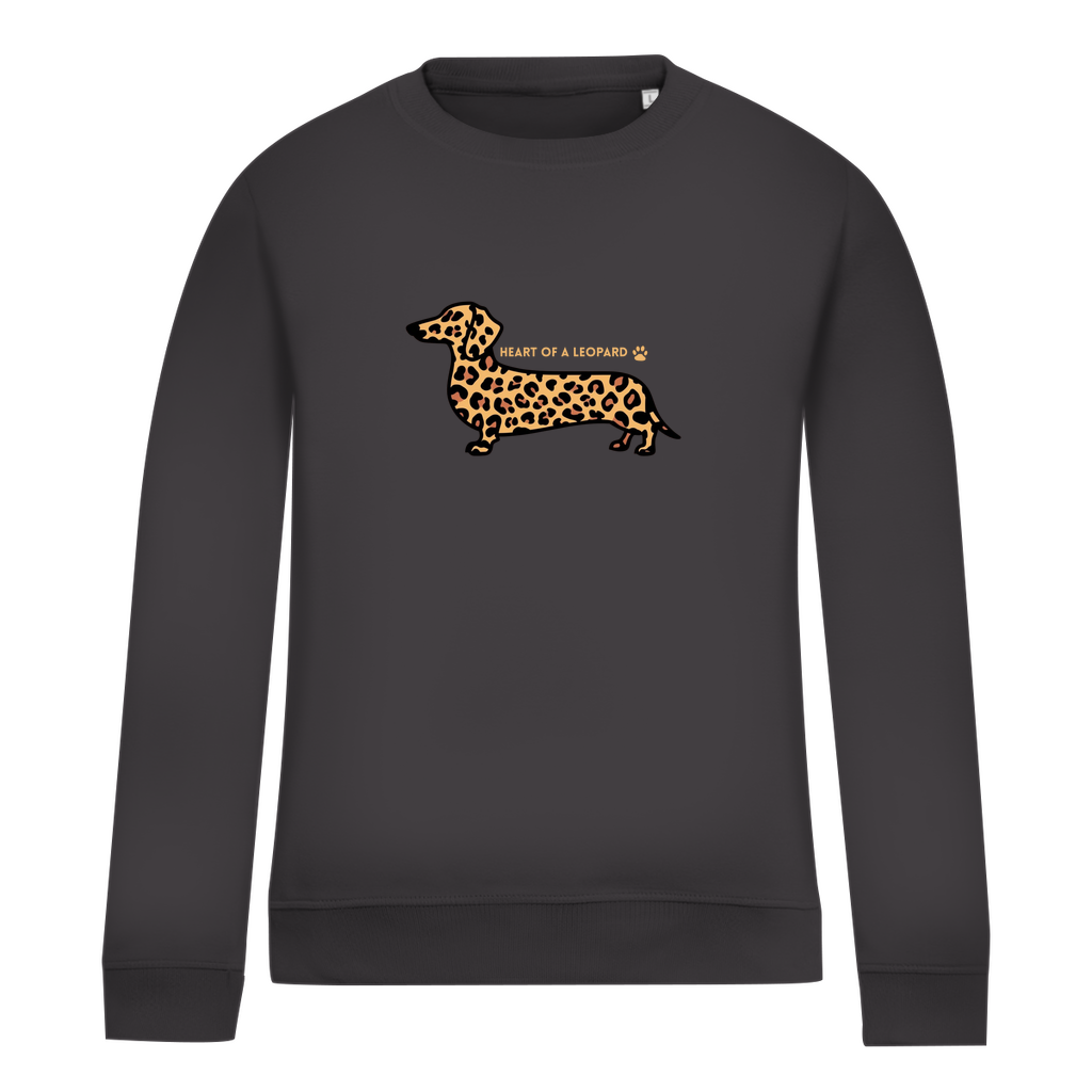 Damen Sweatshirt HEART OF A LEOPARD DACKEL