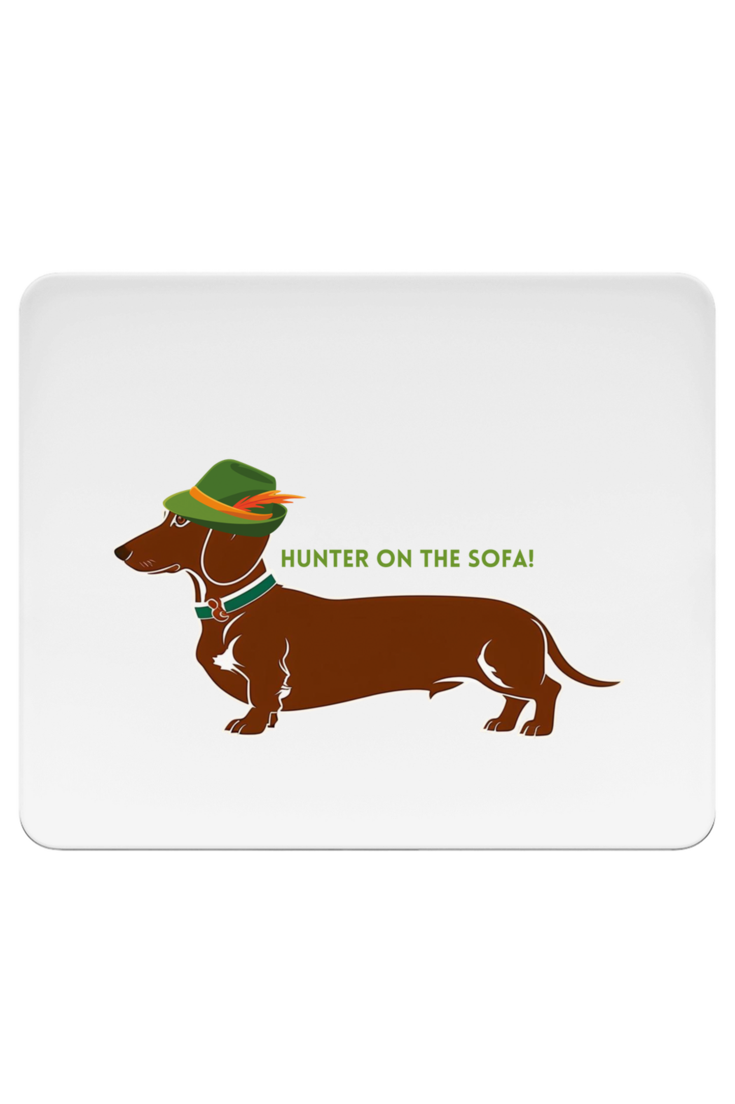 Mousepad mit Hunter Dackel Print als Geschenkidee