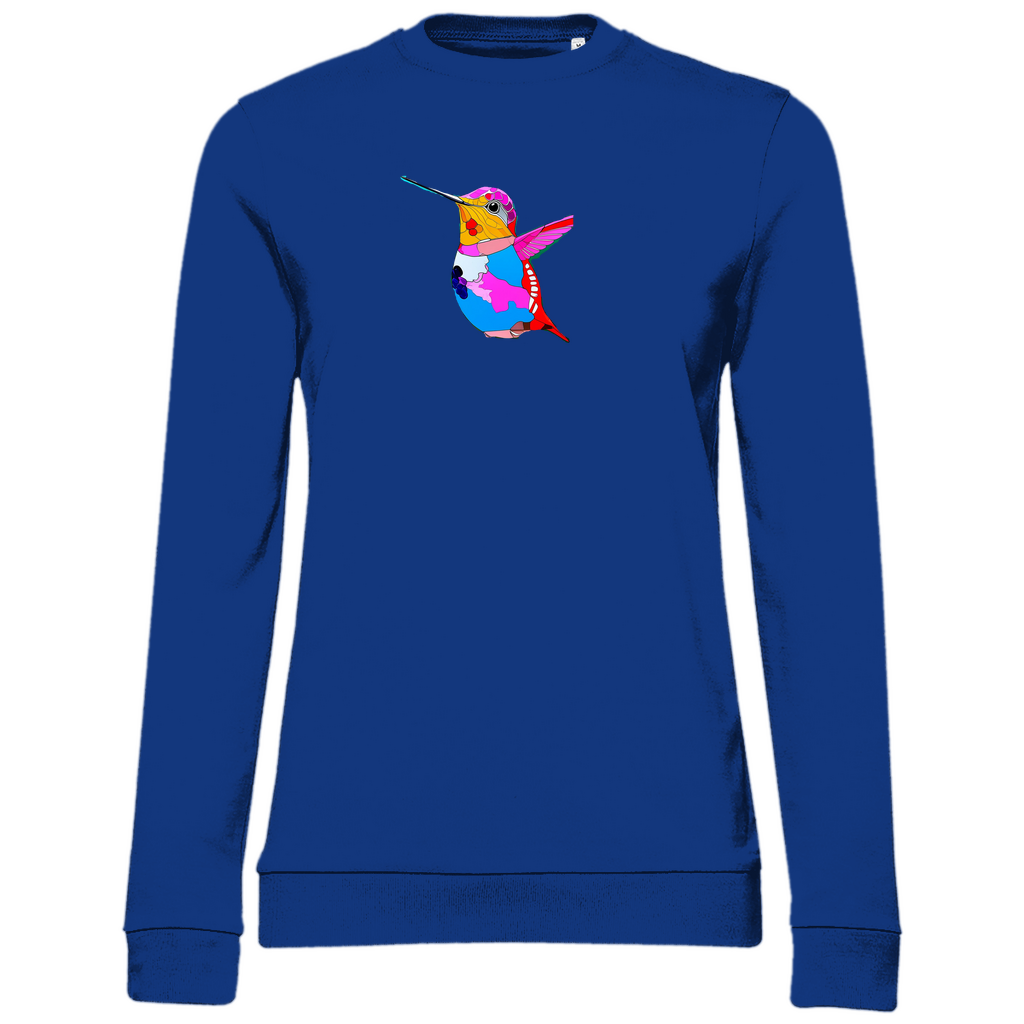 Damen Sweatshirt mit Kolobri Print Aufdruck