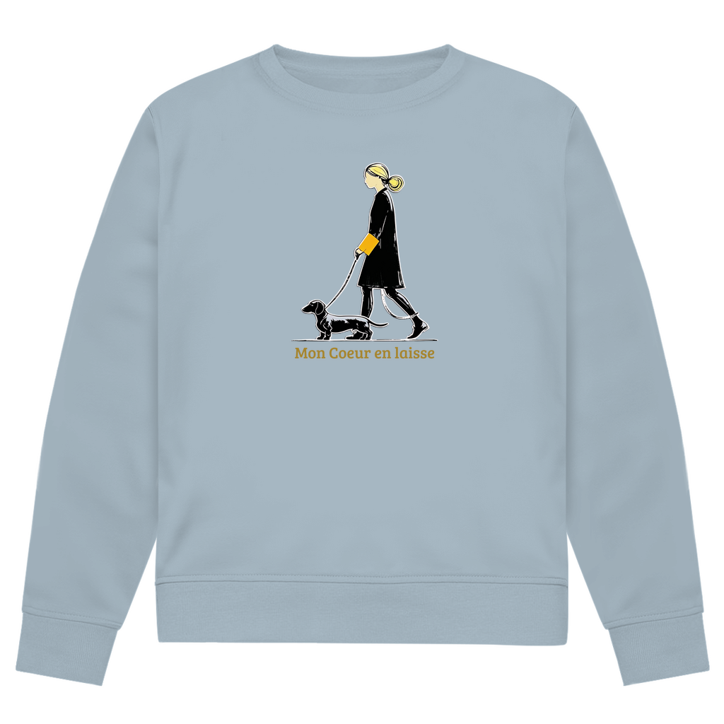 Damen Premium Bio Sweatshirt Couture Dackel Print