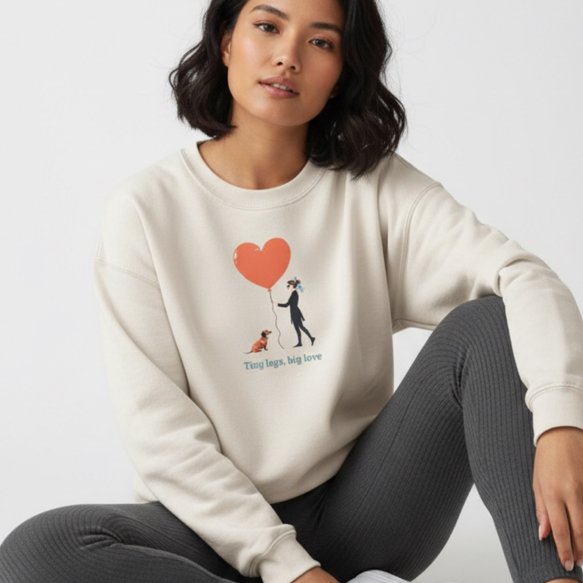 Dackel Couture Sweatshirt Damen – Premium Bio-Baumwolle