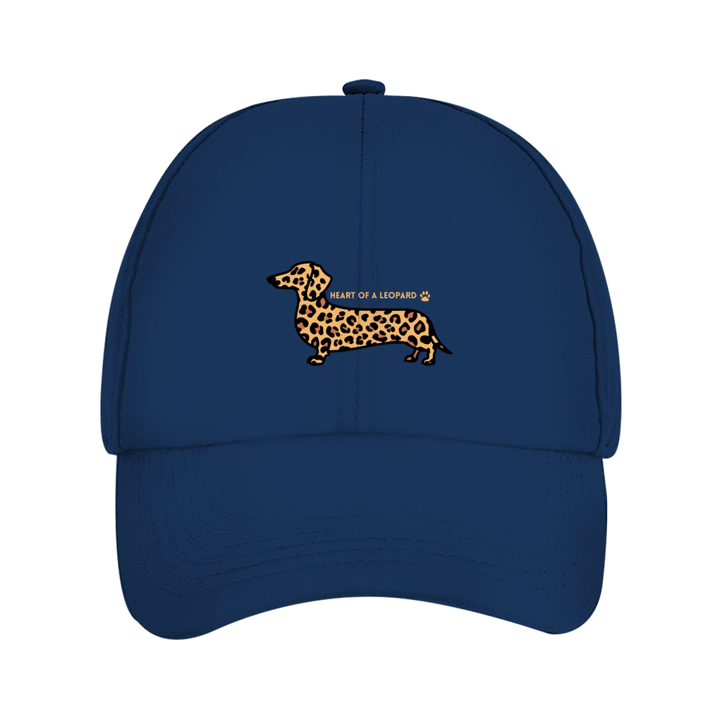 Dad Cap Unisex mit Dackel Motiv Print "Heart of a Leopard"