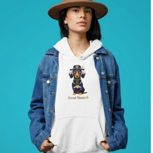 Wiesn Hoodie mit lustigem Motiv - Prezel Queen für Frauen