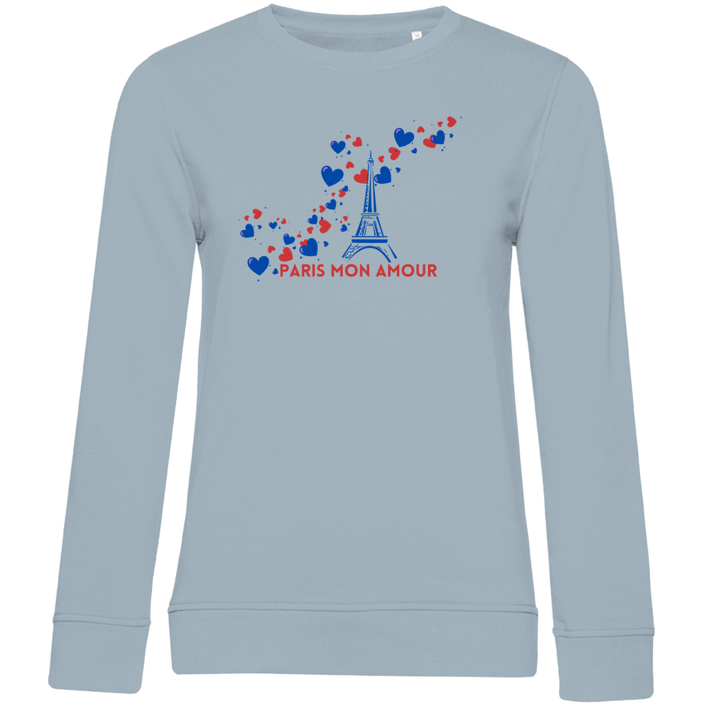Sudadera de mujer de moda con estampado "paris mon amour" 