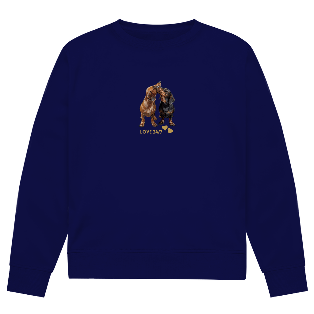 Premium Bio Sweatshirt Unisex für Sie&Ihn - Geschenkidee für Dackel Freunde