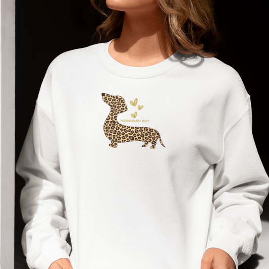 Damen Sweatshirt Damen T-Shirt mit Fashion Dackel