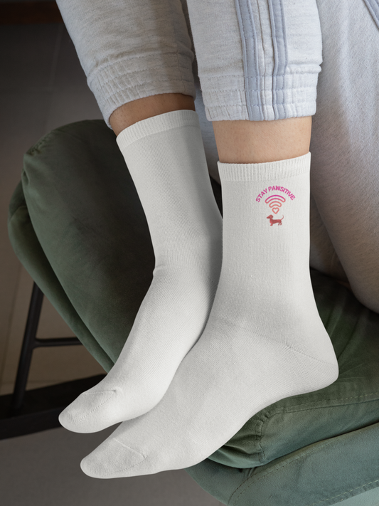 Socken mit Dackel WIFI Icon als Dackel Vibes Geschenk