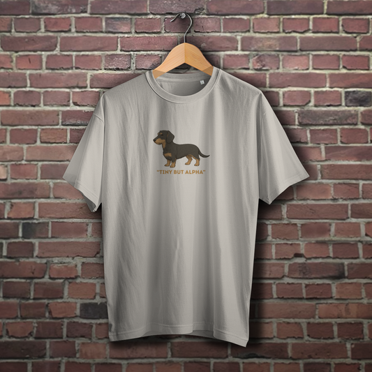 Oversize T-Shirt Rauhhar Dackel Tiny But Alpha