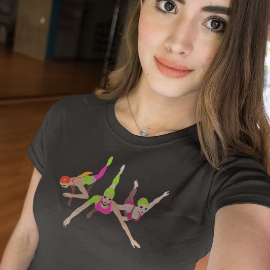 Damen Premium T-Shirt mit Schwimmer Motiv "Grace & Soul"